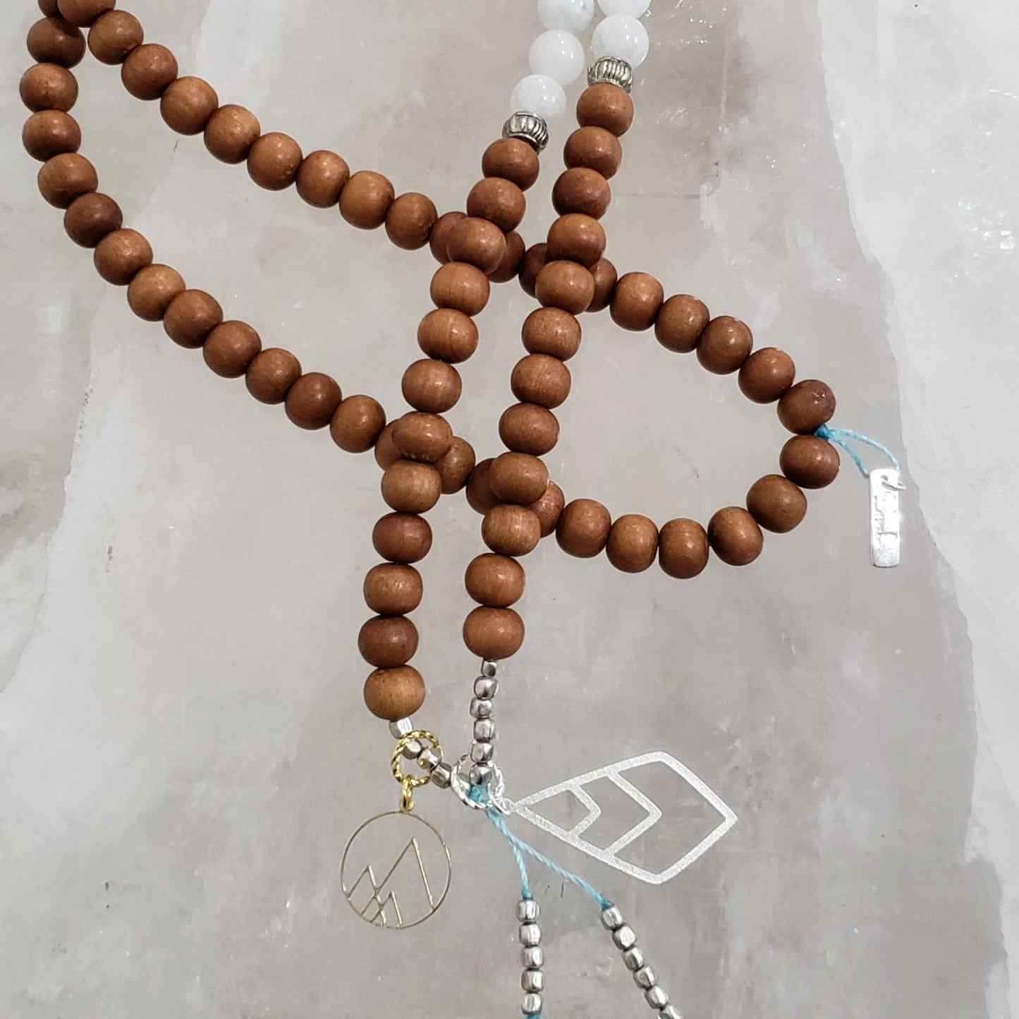 Tranquility Mala with Silver Accents - Mala & Me