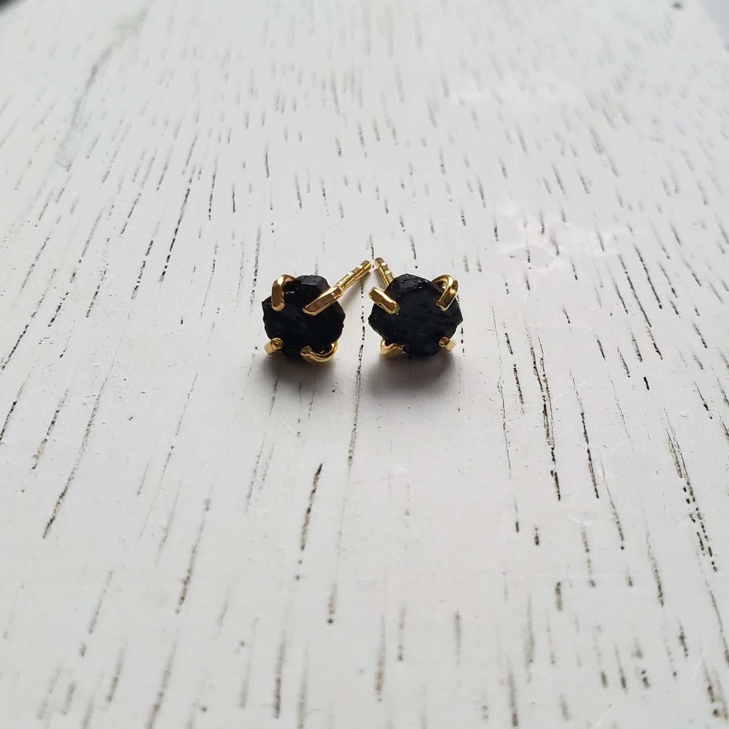 Black Tourmaline Earrings - Mala & Me