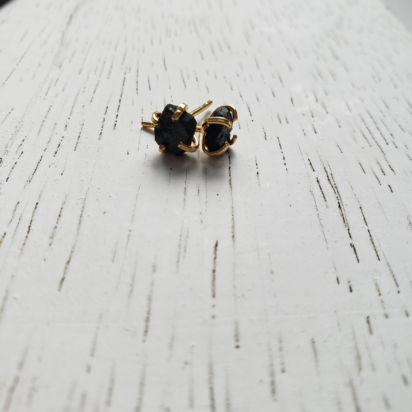 Black Tourmaline Earrings - Mala & Me