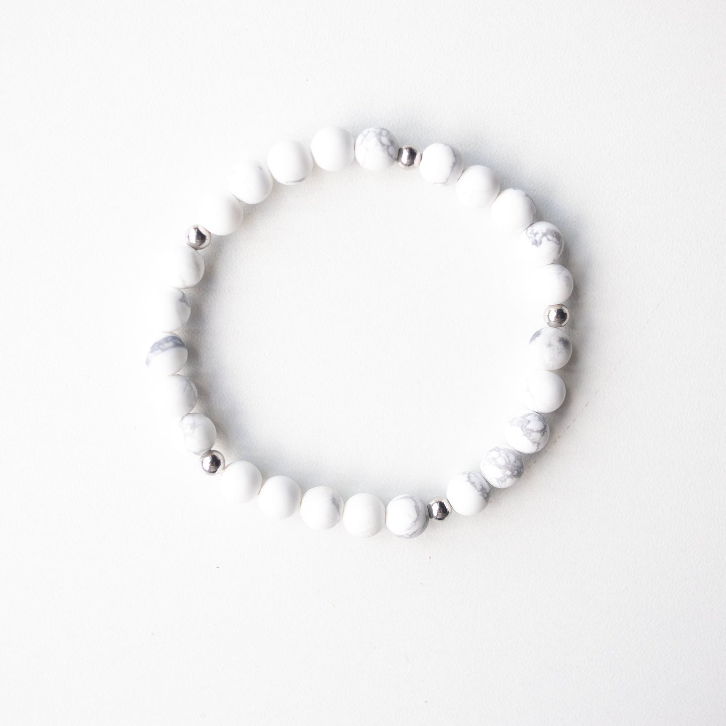 Matte Howlite Bracelet - Mala & Me
