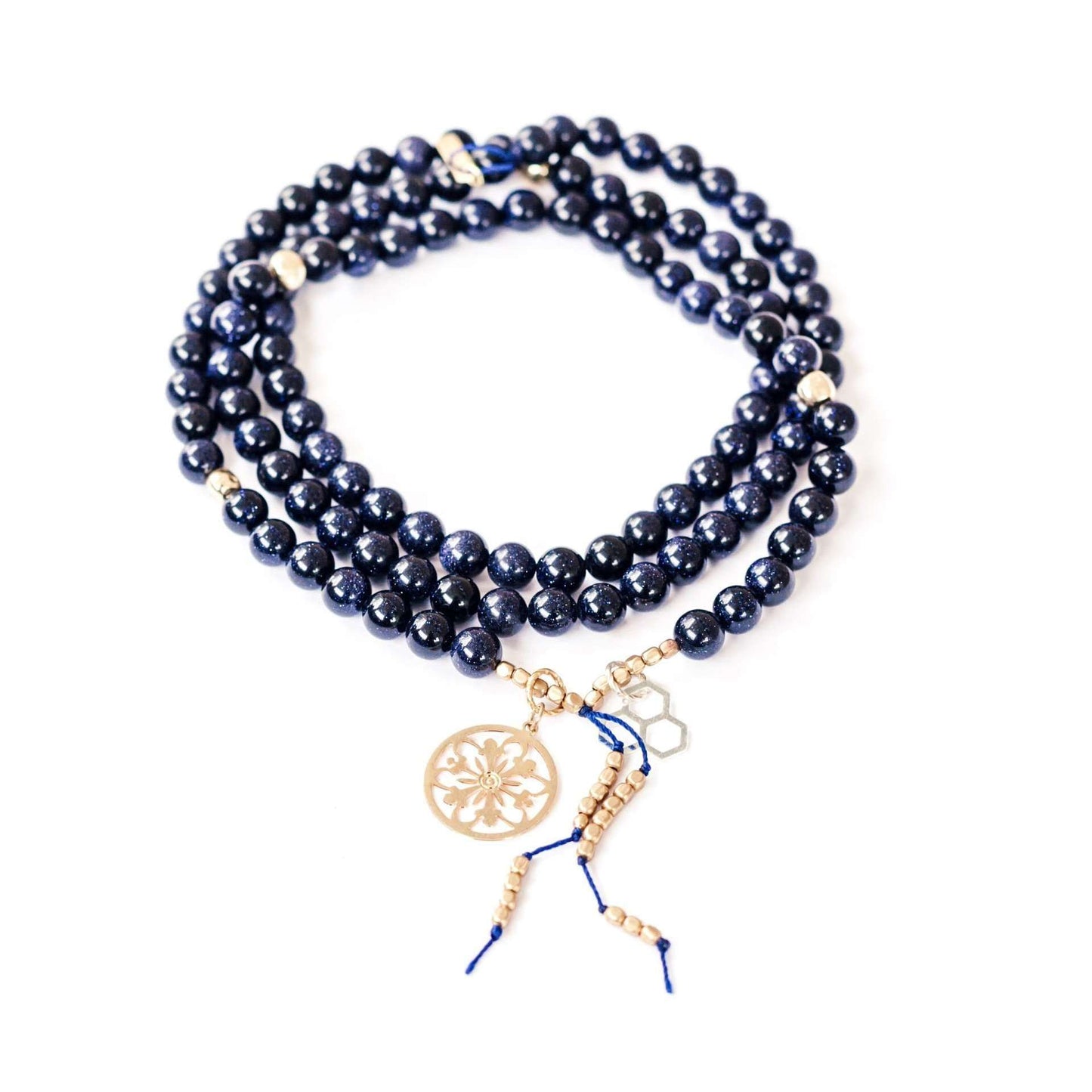 Lion Heart Mala - Mala & Me- Gemstones with beautiful geometric pendents inspired by nature- Jewlery used for meditation, setting intentions and enhancing your yoga practice. Each gemstone holds unique healing properties