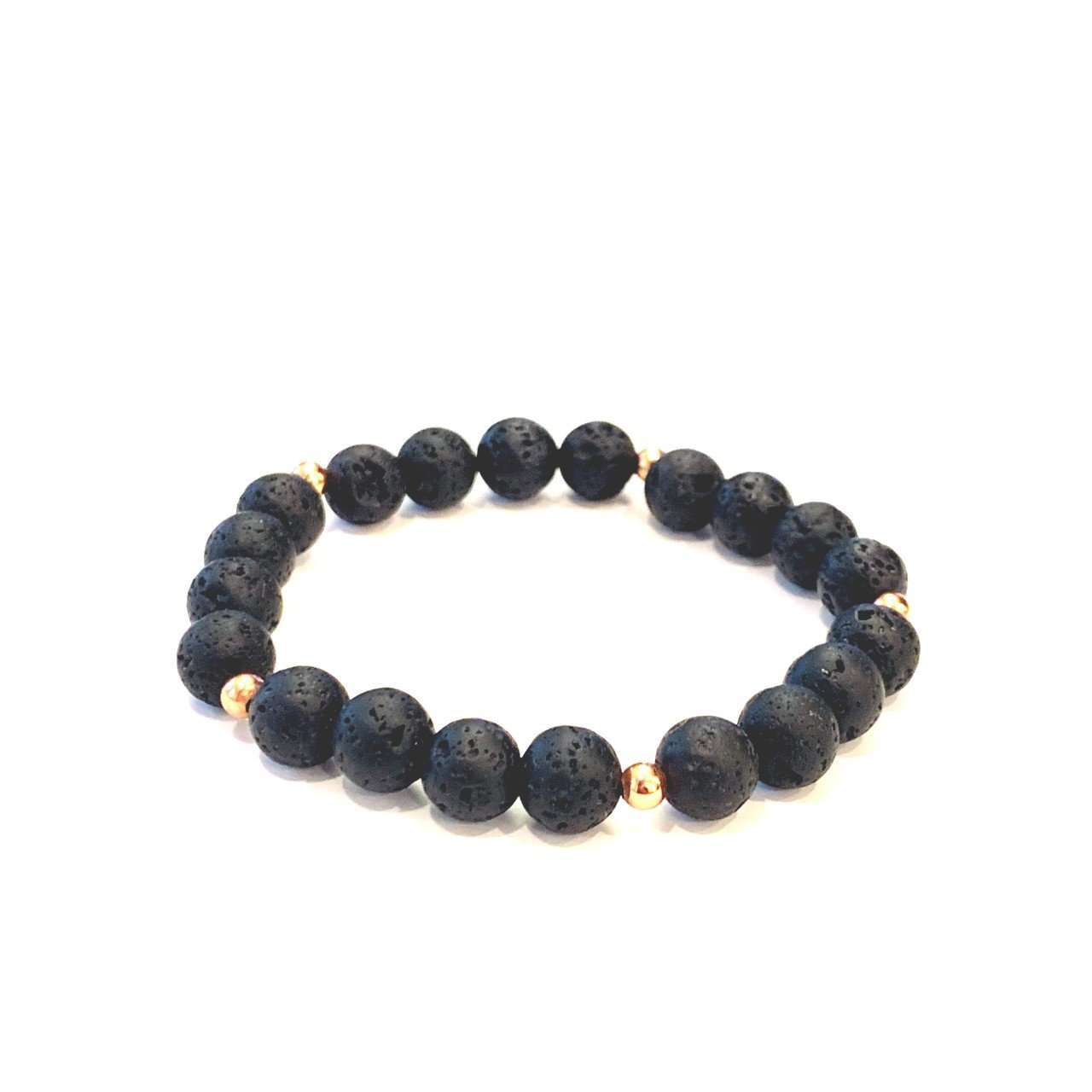 Lava Bracelet - Mala & Me- Gemstones with beautiful geometric pendents inspired by nature- Jewlery used for meditation, setting intentions and enhancing your yoga practice. Each gemstone holds unique healing properties