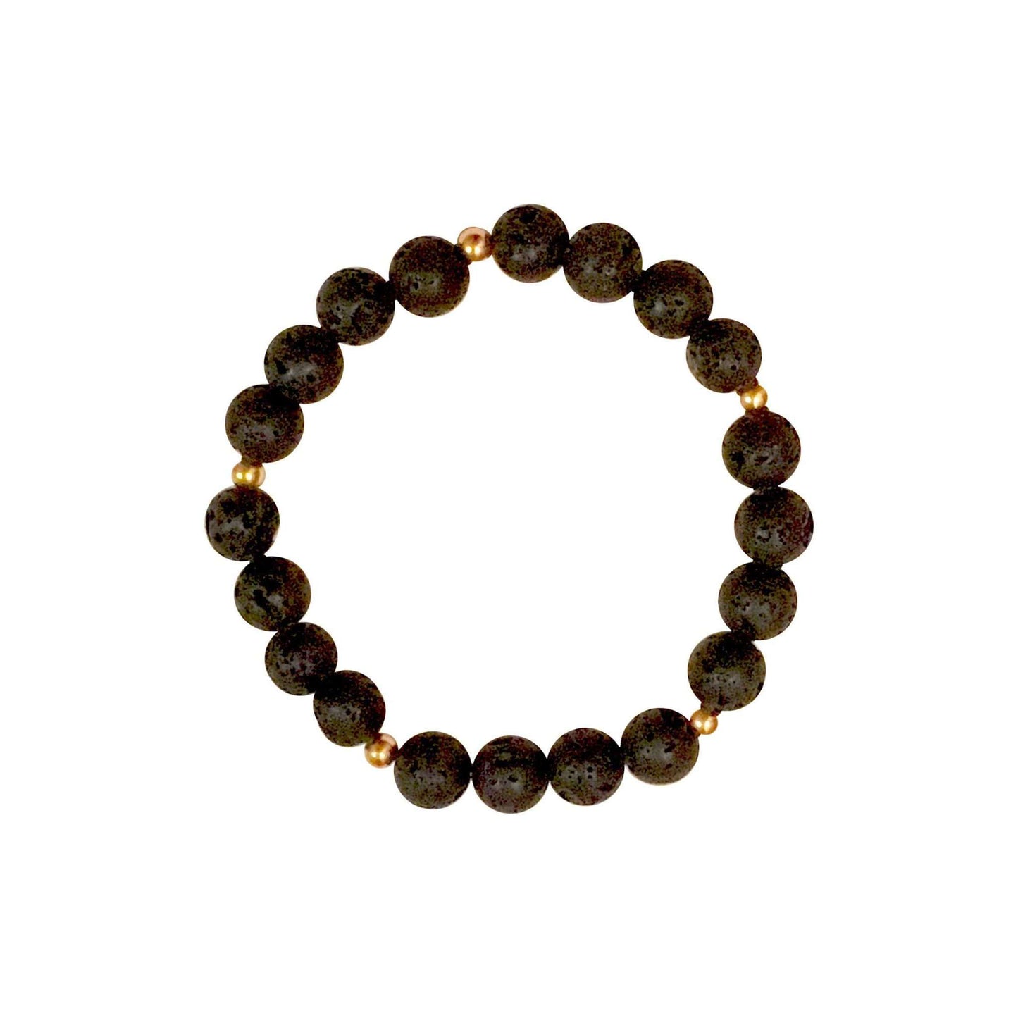 Lava Bracelet - Mala & Me- Gemstones with beautiful geometric pendents inspired by nature- Jewlery used for meditation, setting intentions and enhancing your yoga practice. Each gemstone holds unique healing properties