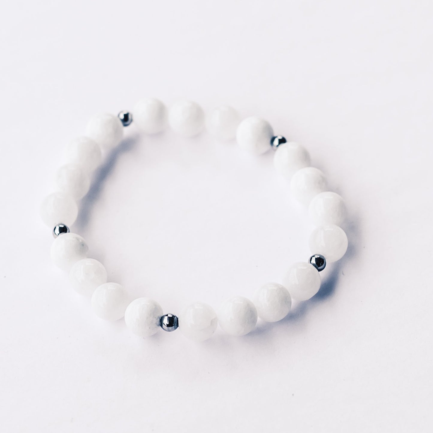 White Jade Bracelet - Mala & Me