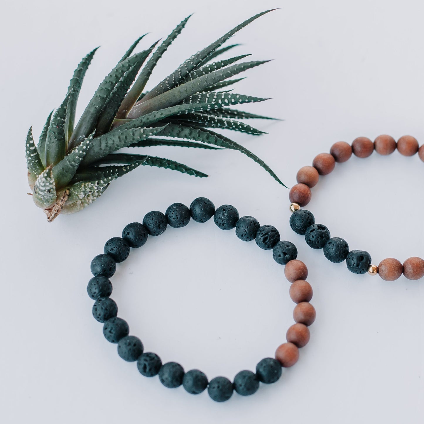 Men's Lava & Sandalwood Bracelet - Mala & Me