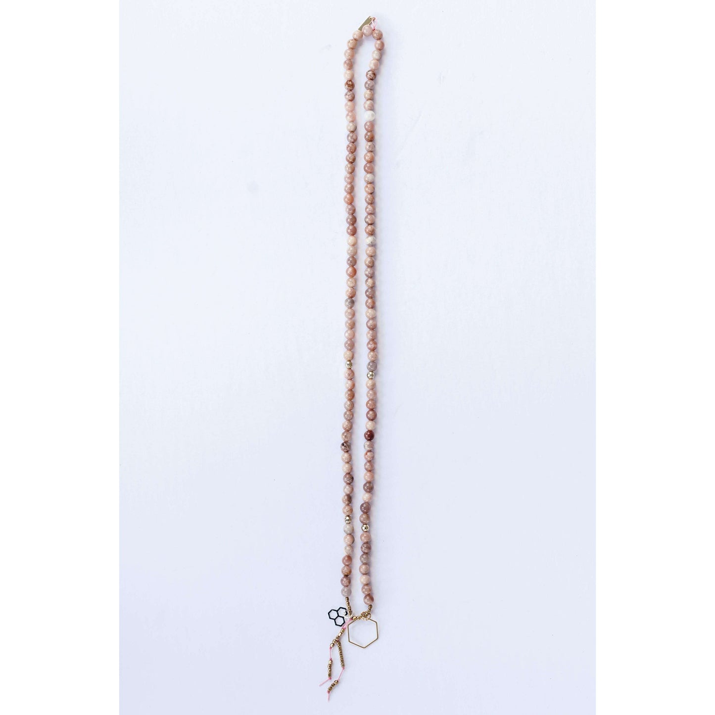 Free Spirit Mala - Mala & Me- Gemstones with beautiful geometric pendents inspired by nature- Jewlery used for meditation, setting intentions and enhancing your yoga practice. Each gemstone holds unique healing properties