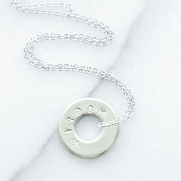 MyIntent Token Necklace - Mala & Me- Gemstones with beautiful geometric pendents inspired by nature- Jewlery used for meditation, setting intentions and enhancing your yoga practice. Each gemstone holds unique healing properties 