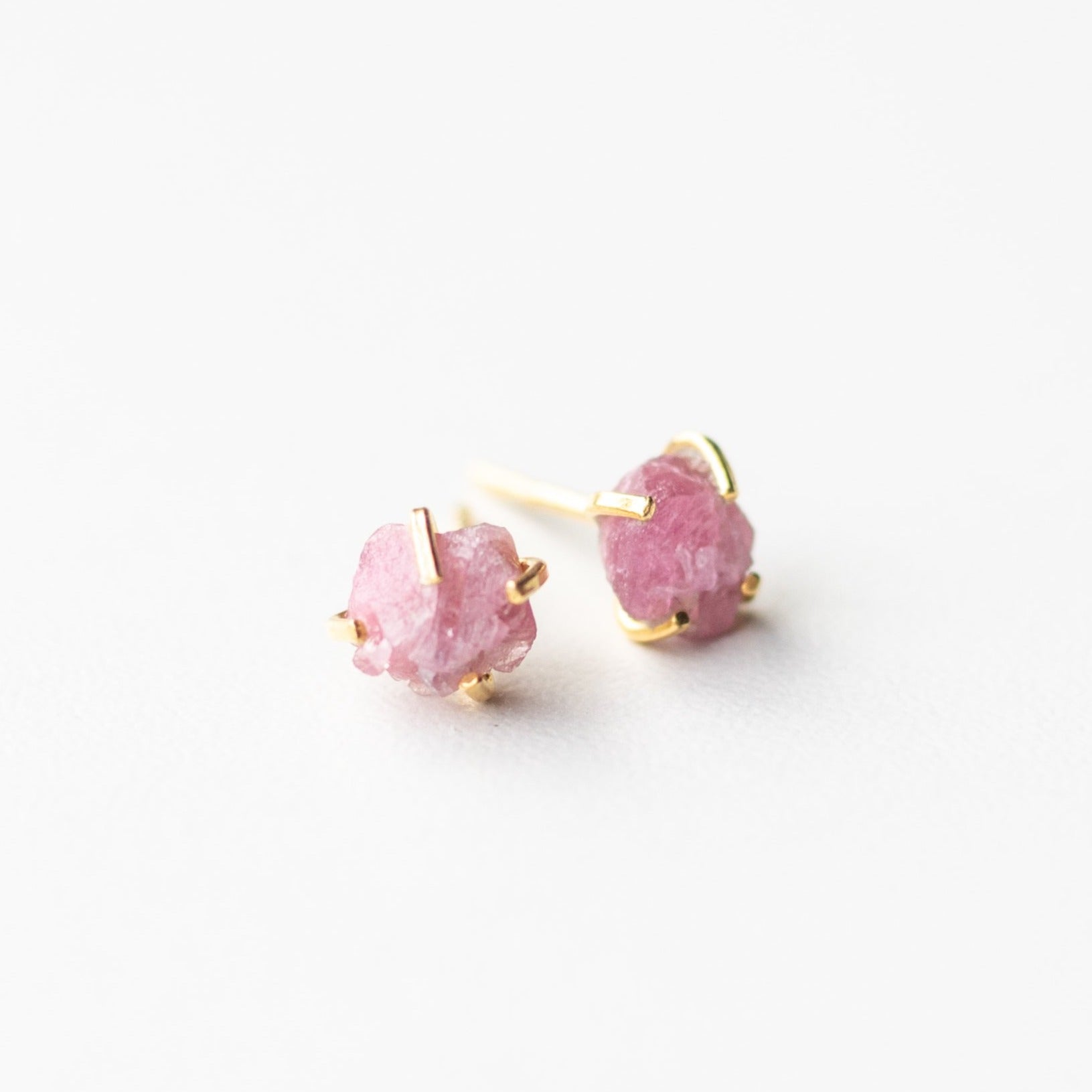 Pink Tourmaline Earrings - Mala & Me