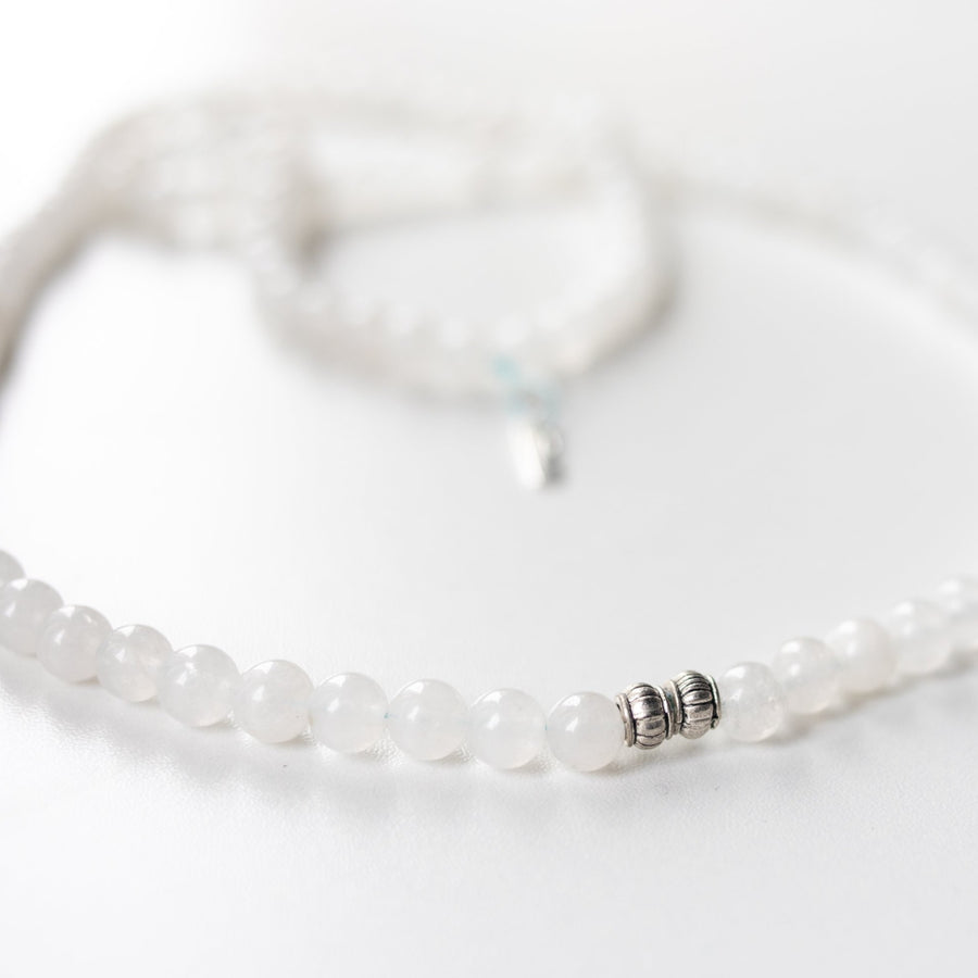 I Am Protected - Men's White Jade Mala