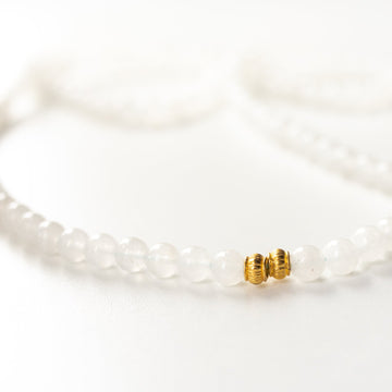 I Am Protected - Men's White Jade Mala