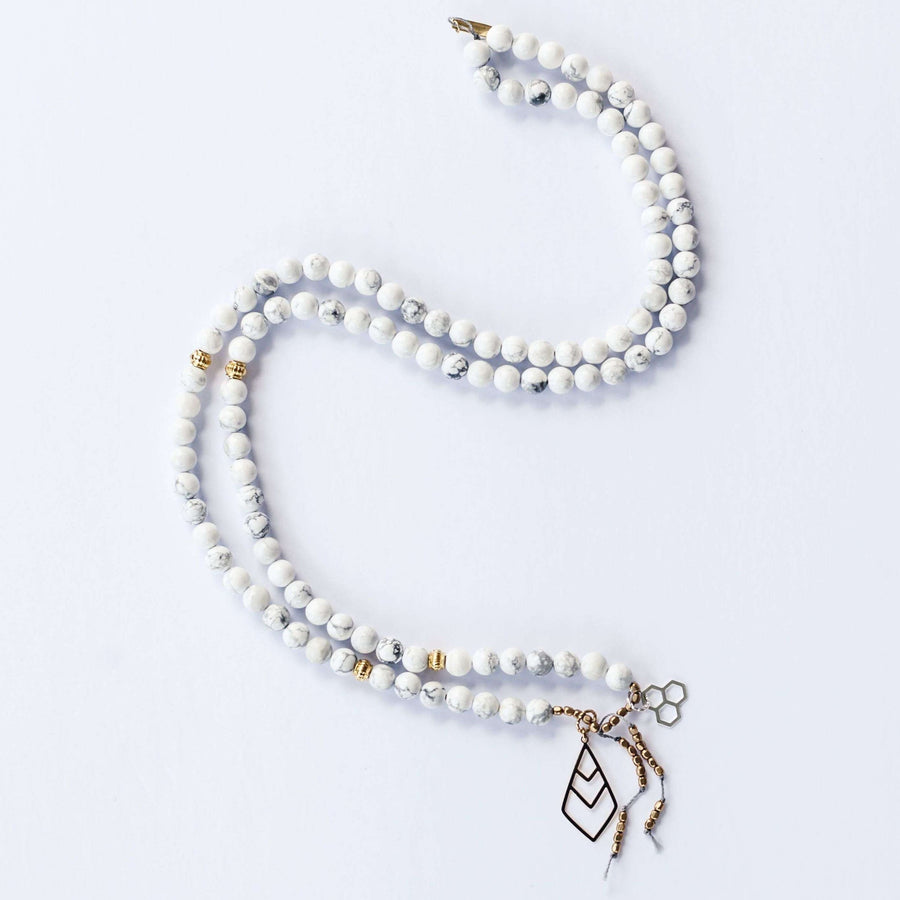 Hakuna Matata Mala - Mala & Me- Gemstones with beautiful geometric pendents inspired by nature- Jewlery used for meditation, setting intentions and enhancing your yoga practice. Each gemstone holds unique healing properties 