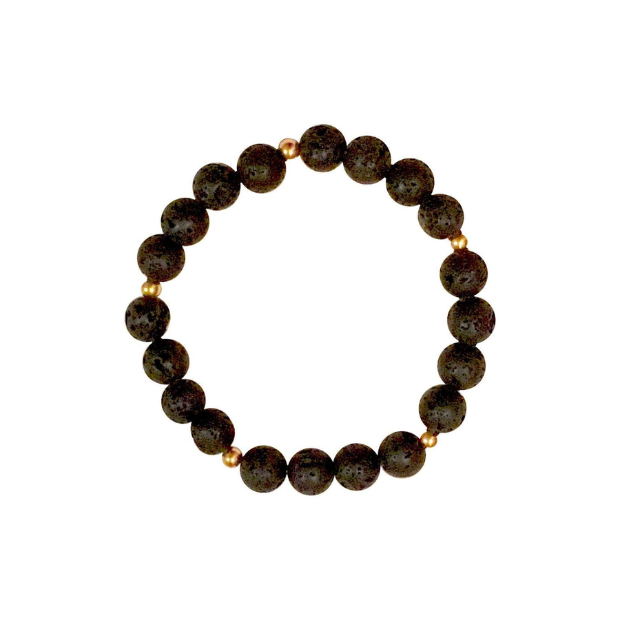 Lava Bracelet - Mala & Me- Gemstones with beautiful geometric pendents inspired by nature- Jewlery used for meditation, setting intentions and enhancing your yoga practice. Each gemstone holds unique healing properties 