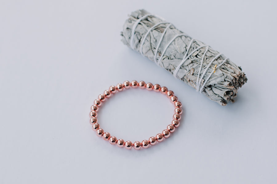 Rose Gold Hematite Bracelet