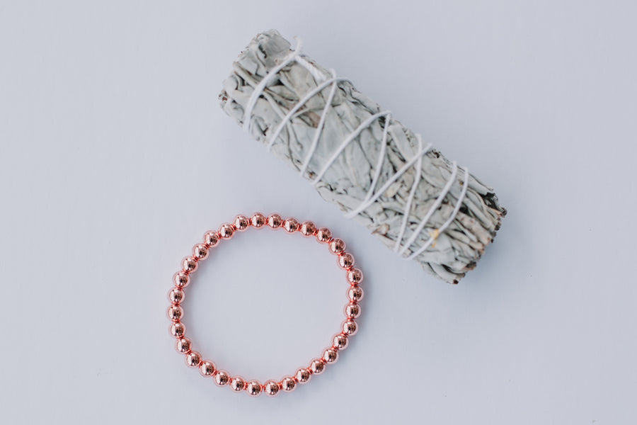 Rose Gold Hematite Bracelet