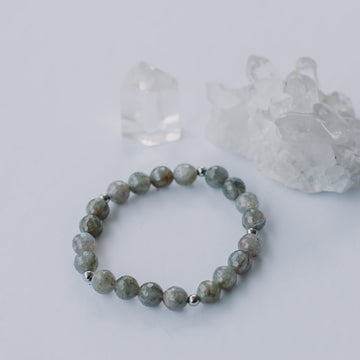 Polished + Faceted Labradorite Bracelet