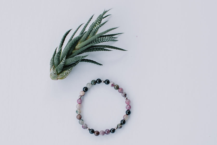 Watermelon Tourmaline Bracelet
