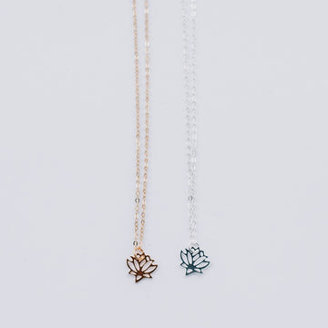 Lotus Pendant Necklace