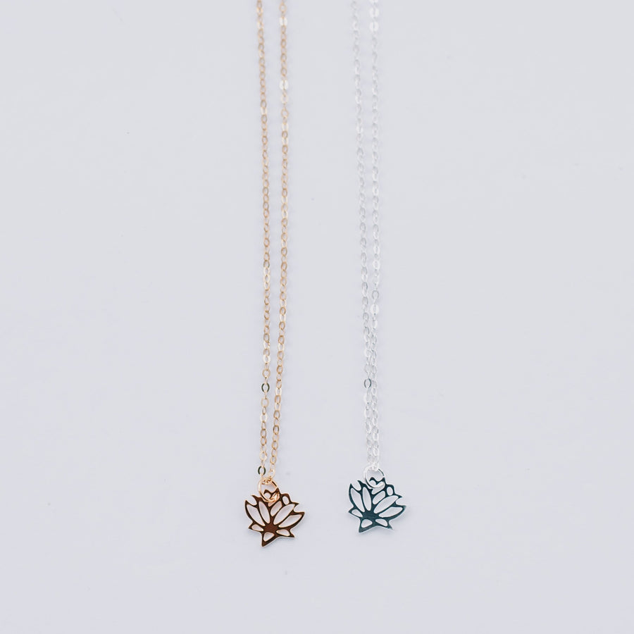 Lotus Pendant Necklace