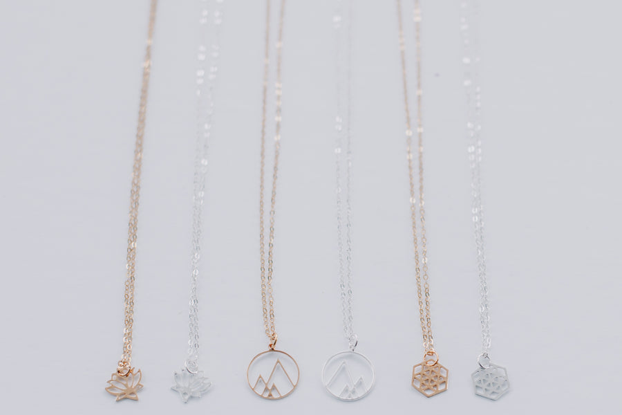 Lotus Pendant Necklace