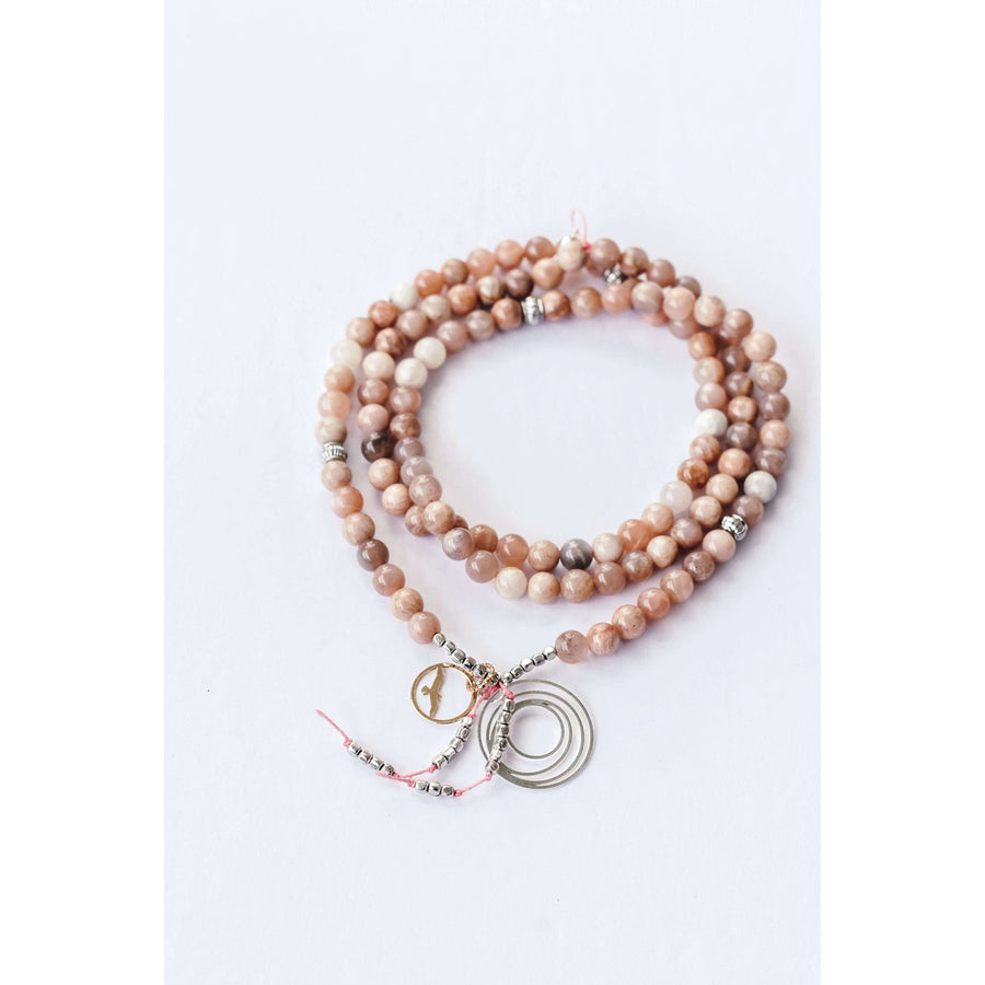 Daydreamer Mala - Mala & Me- Gemstones with beautiful geometric pendents inspired by nature- Jewlery used for meditation, setting intentions and enhancing your yoga practice. Each gemstone holds unique healing properties 