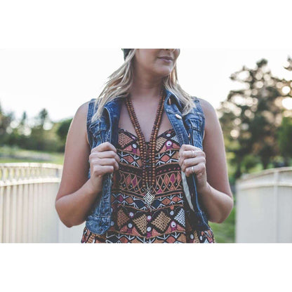 Revelstoke Mala - Mala & Me- Gemstones with beautiful geometric pendents inspired by nature- Jewlery used for meditation, setting intentions and enhancing your yoga practice. Each gemstone holds unique healing properties 